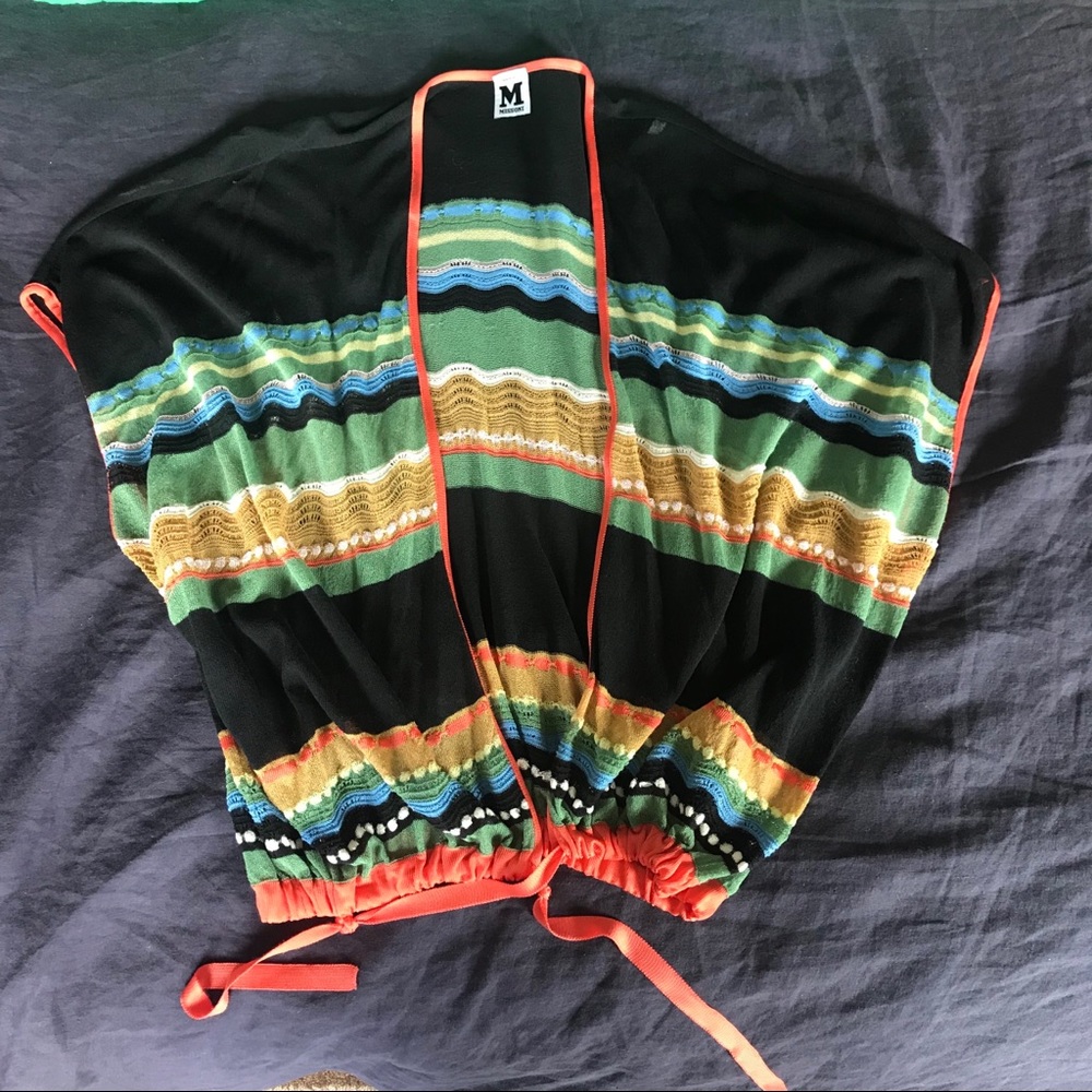 M Missoni semi-shear open front cardigan